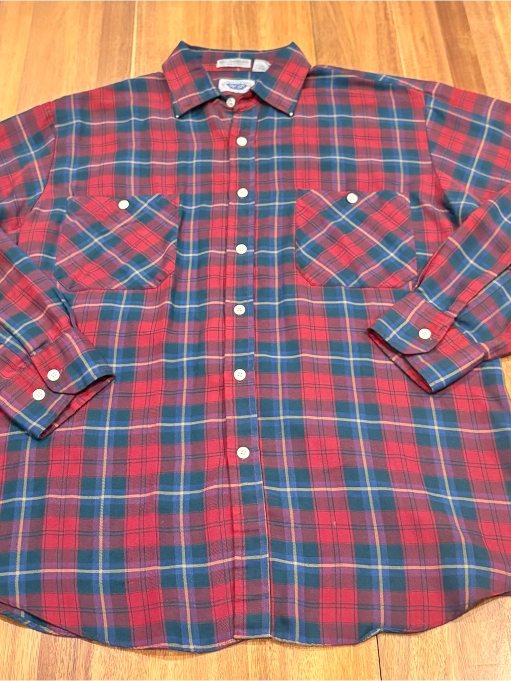 Vintage 90’s Hemingway Point Plaid Flannel Shirt Large